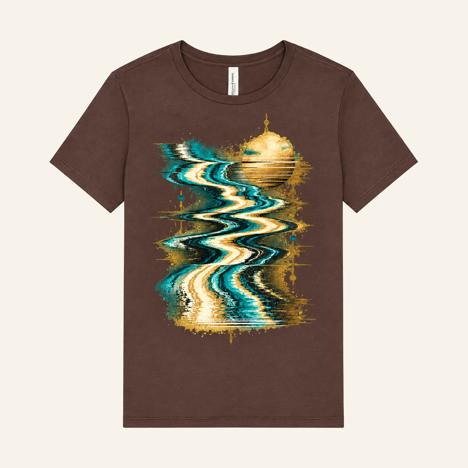 Channel Zero graphic T-shirt in Cocoa, Color Studio Fall 2026